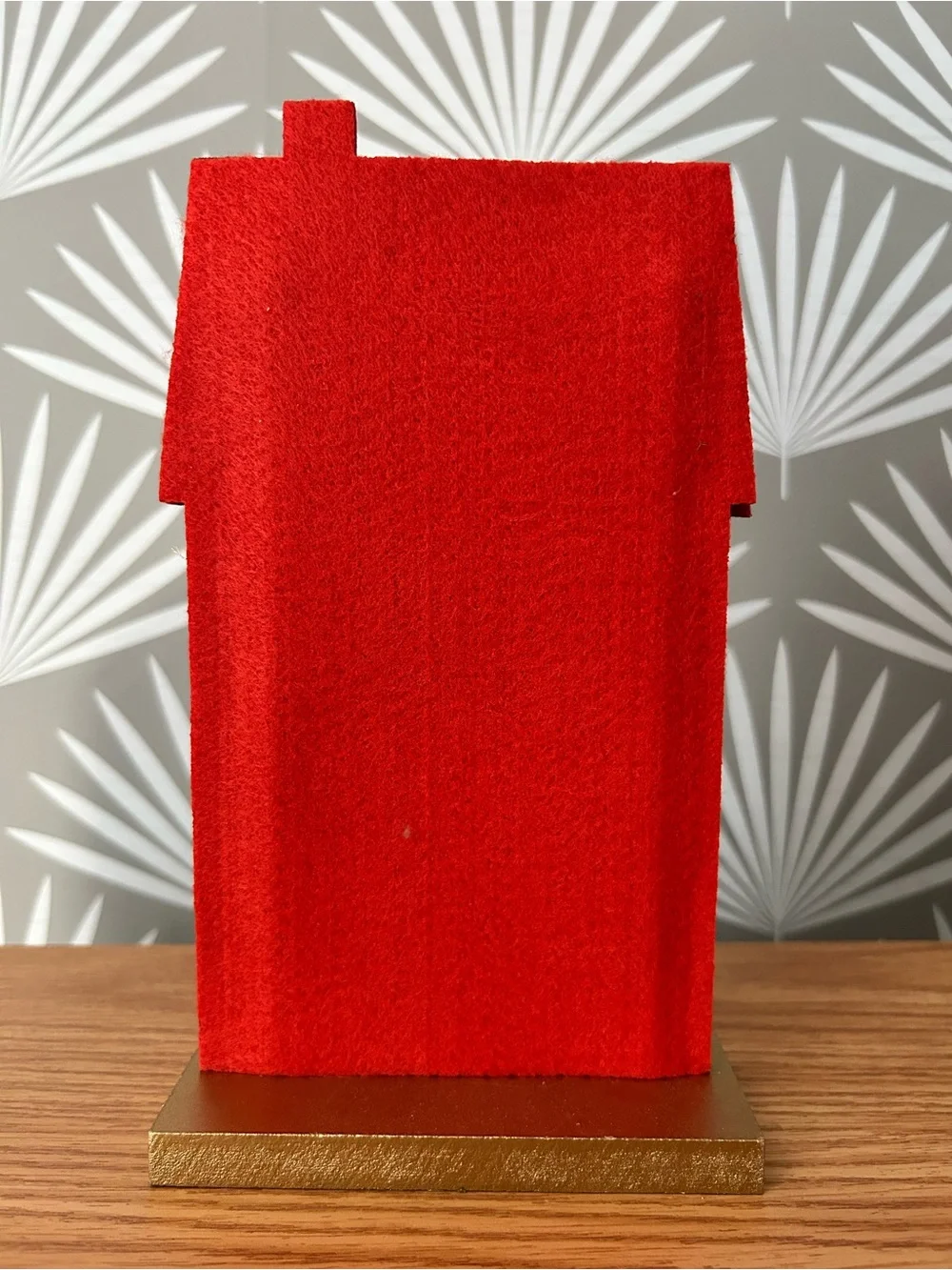 2024 Target Wondershop Christmas Village Felt Decor Red & Gold House